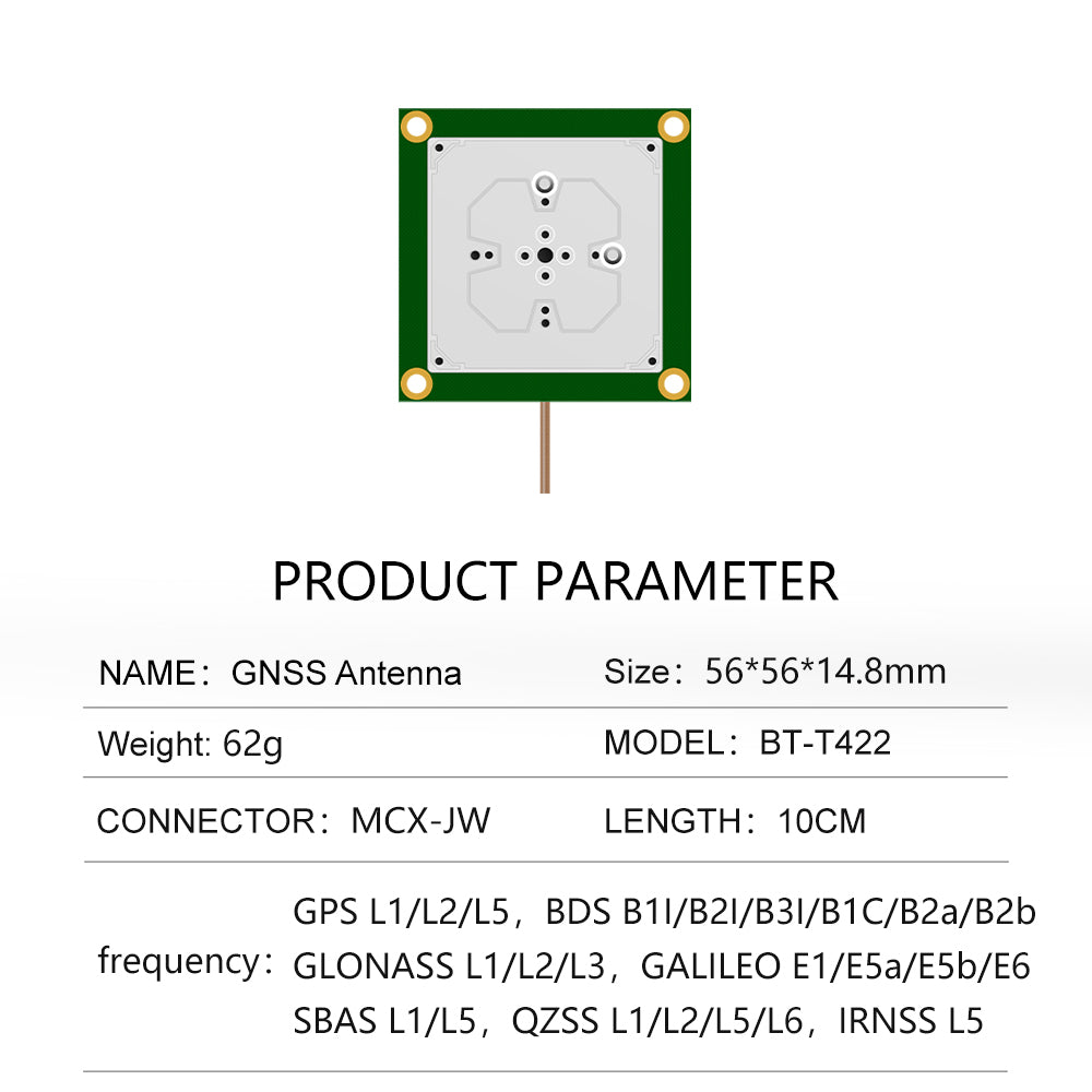 High-precision RTK five-star multi-frequency GPS L1B1 built-in ceramic antenna GNSS satellite positioning can be customized BT-T413 High-precision RTK five-star multi-frequency GPS L1B1 built-in ceramic antenna GNSS satellite positioning can be customized BT-T413